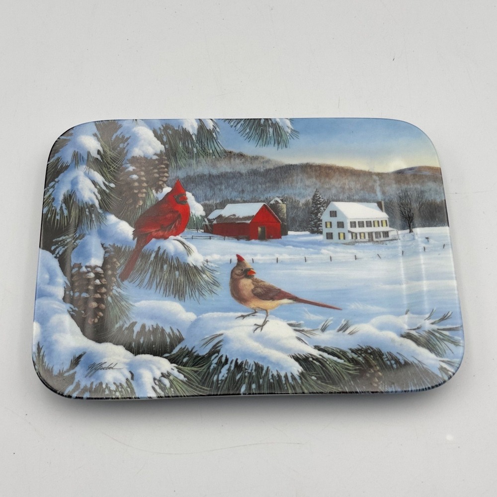 The Quiet Hour by Wilhelm Goebel A Country Wonderland Cardinal Plate Bradford Ex